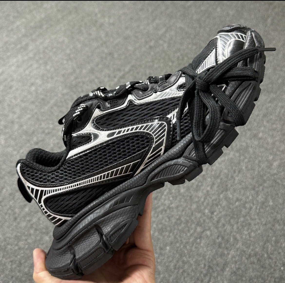 Balenciaga 3XL Sneaker in Black - 734731W3XL11090 review Drevion Mills 02