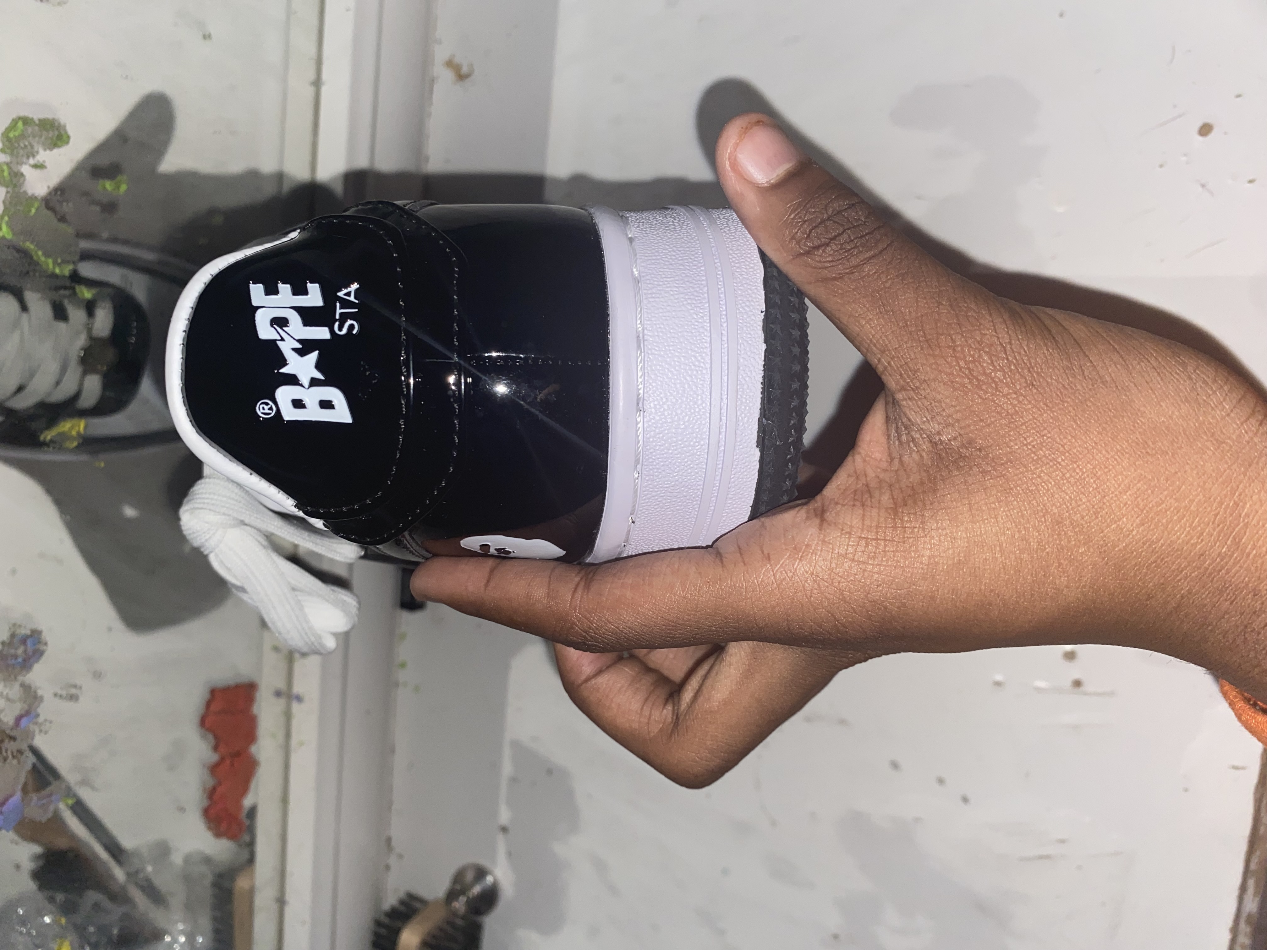 A Bathing Ape Bape SK8 Sta Black 001FWH701001_BLK_A review be fr 01