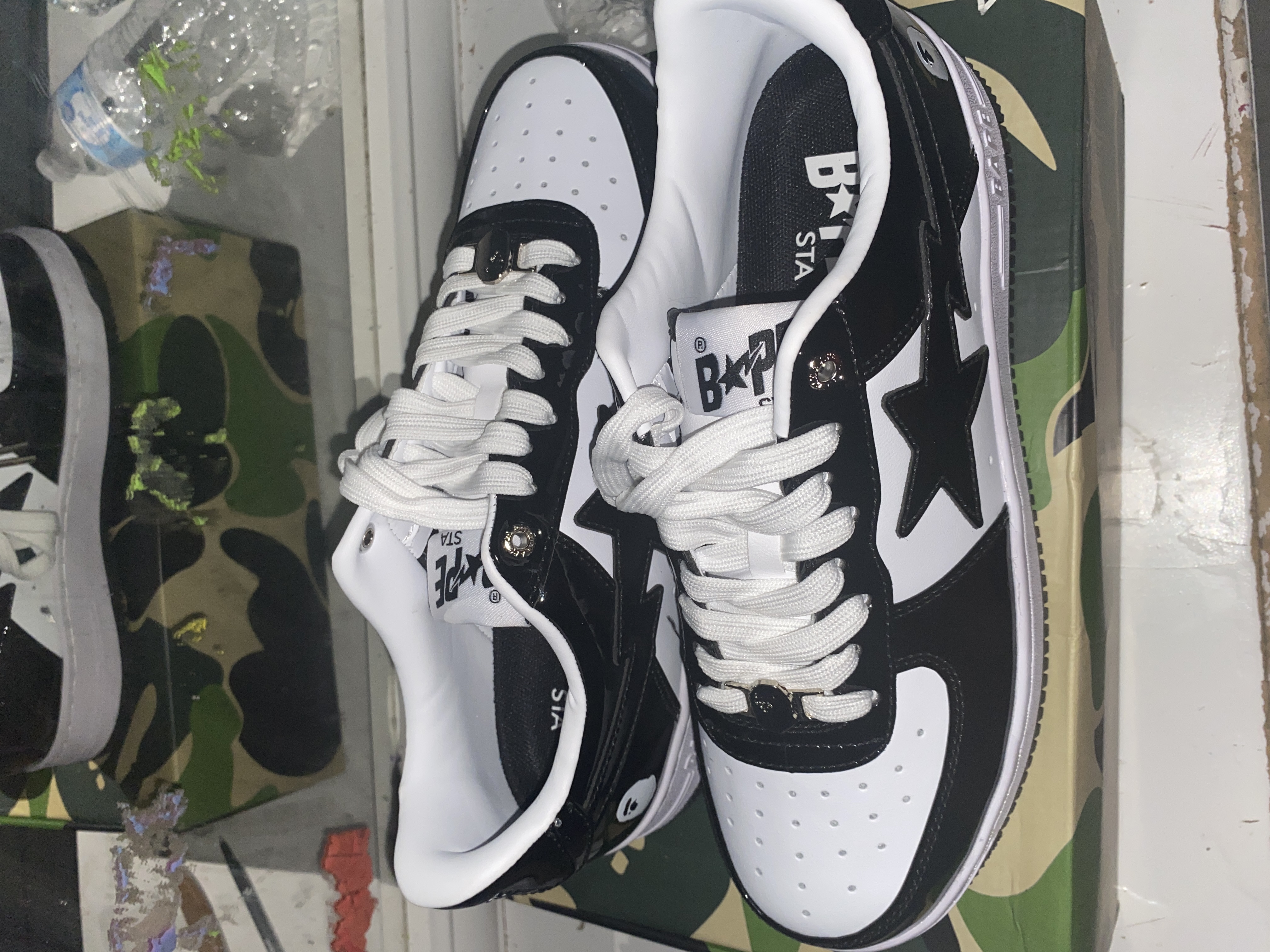 A Bathing Ape Bape SK8 Sta Black 001FWH701001_BLK_A review be fr 04