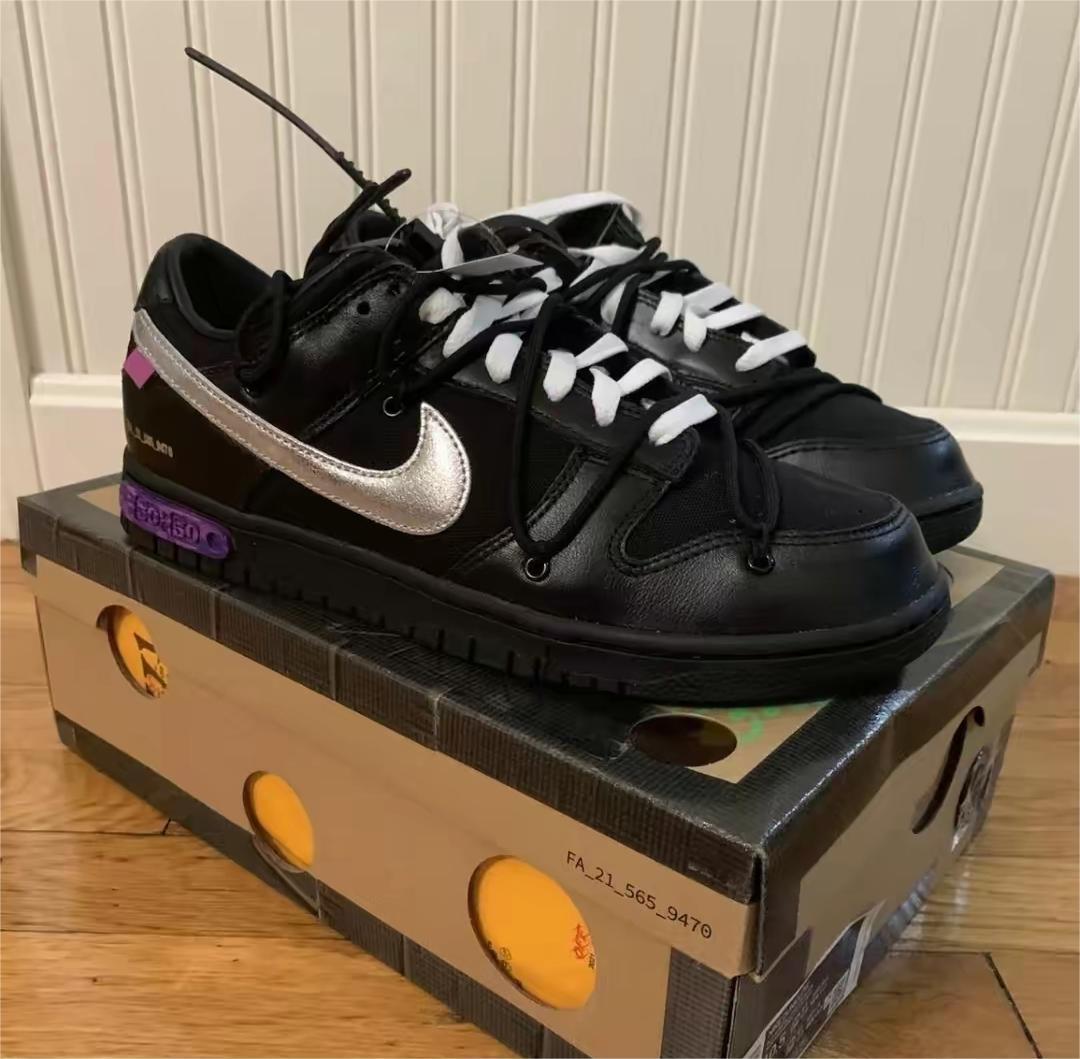 Nike Dunk Low Off-White Lot 50 DM1602-001 review Romero