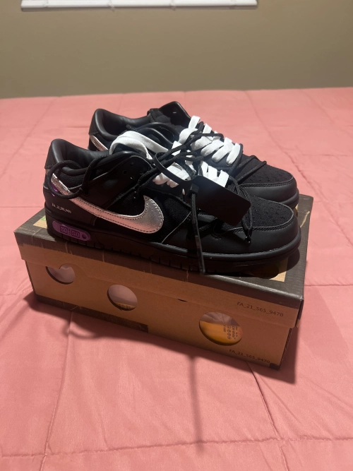 Nike Dunk Low Off-White Lot 50 DM1602-001 review 