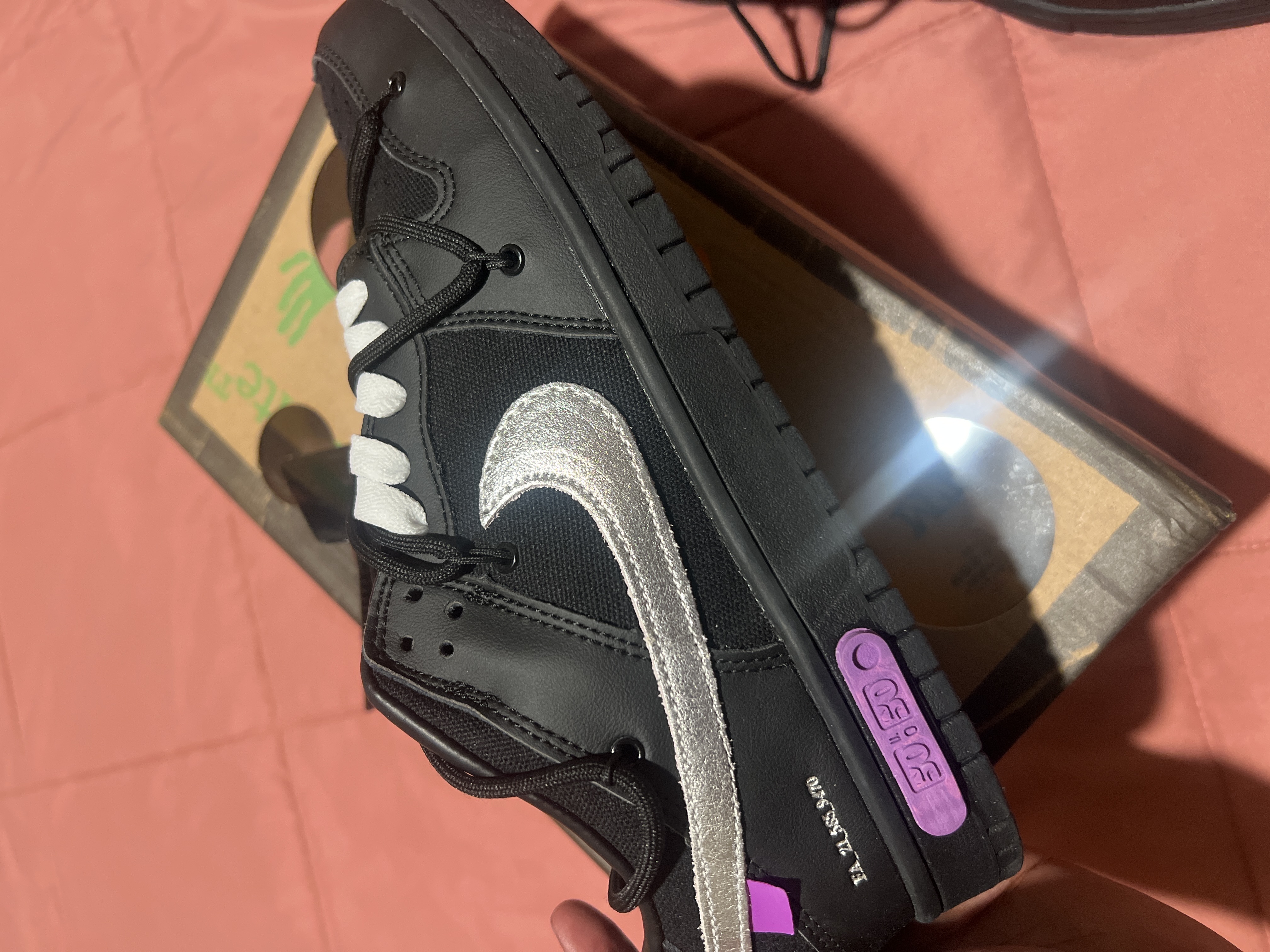 Nike Dunk Low Off-White Lot 50 DM1602-001 review Tiger 02