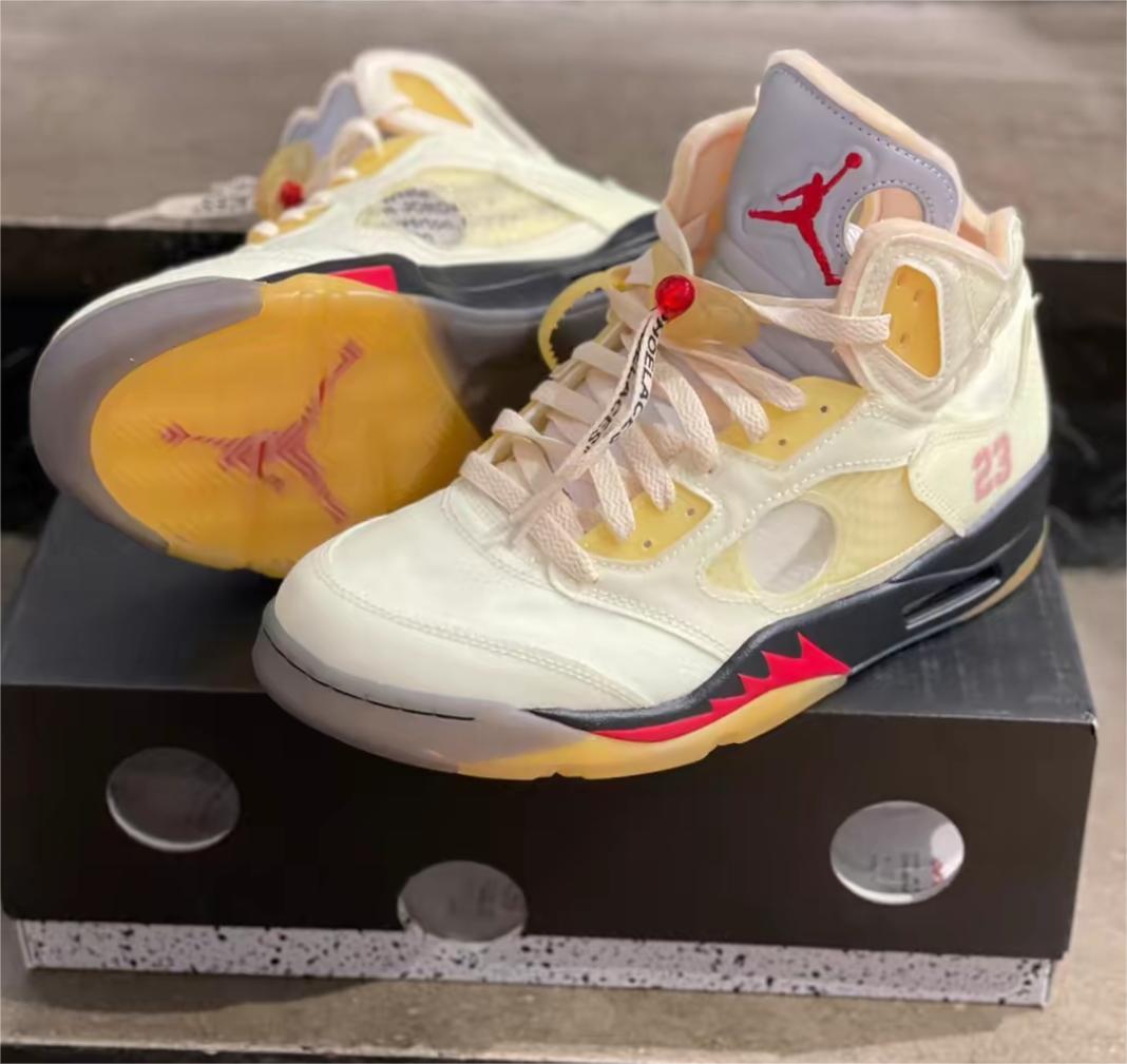 Air Jordan 5 Retro Off-White Sail DH8565-100 review Balog