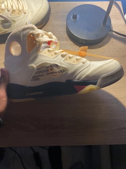 Air Jordan 5 Retro Off-White Sail DH8565-100 review 