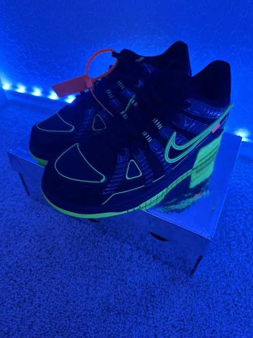 Nike Air Rubber Dunk Low Off-White Green Strike CU6015-001 review 