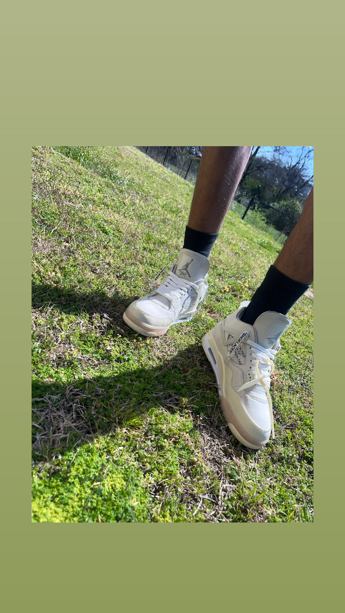 Air Jordan 4 Retro Off-White Sail  CV9388-100 review Blue Dot 01