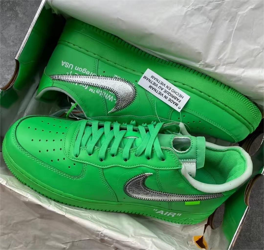 Nike Air Force 1 Low Off-White Light Green Spark DX1419-300 review Betty