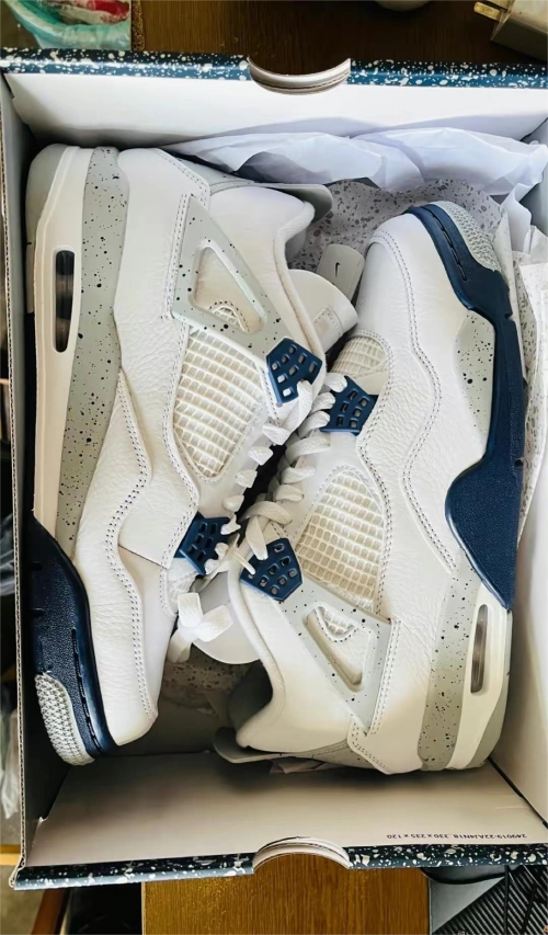 Air Jordan 4 Retro White Midnight Navy DH6927-140 review 