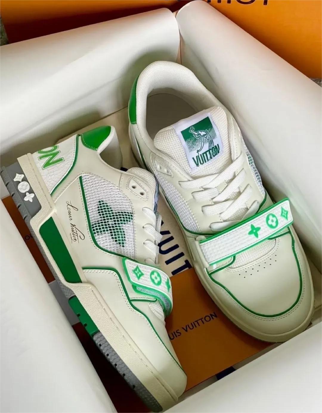 Louis Vuitton Trainer Green Mesh 1A98UX review Reyes