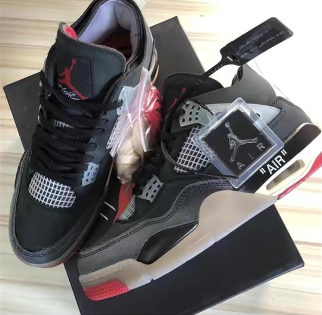 Air Jordan 4 Off-White Bred CV9388-001 review Houston