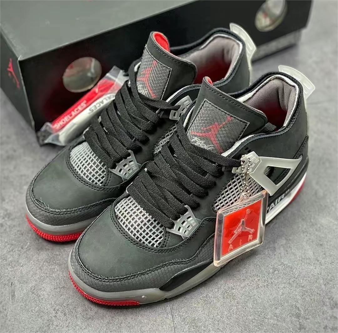Air Jordan 4 Off-White Bred CV9388-001 review Sudler