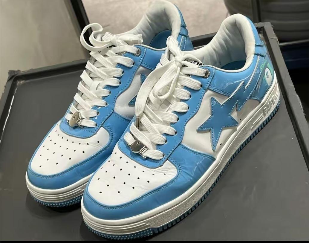 A Bathing Ape Bape Sk8 Sta Low Blue 1G70-109-0015 review Aiello