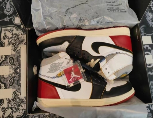 Air Jordan 1 Retro High Union Los Angeles Black Toe BV1300-106 review 