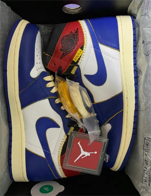 Air Jordan 1 Retro High Union Los Angeles Blue Toe BV1300-146 review 