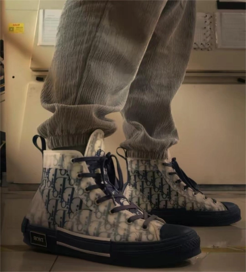Dior B23 High Top Blue Oblique 3SH118YNT_H565 review 
