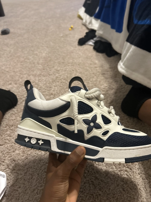 Louis Vuitton LV Skate Sneaker Marine White 1AARRM review Mustapha Fofana
