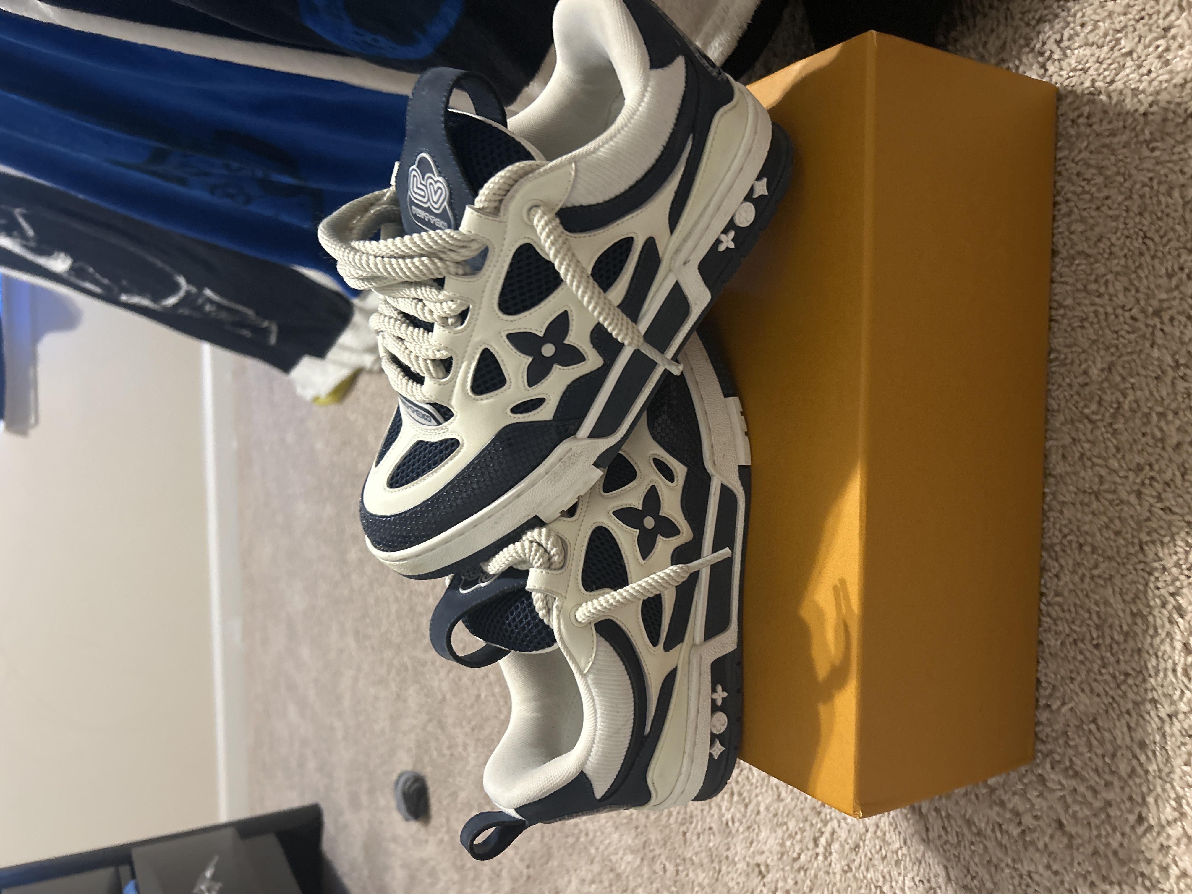 Louis Vuitton LV Skate Sneaker Marine White 1AARRM review Mustapha Fofana 01