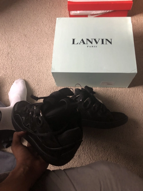 Lanvin Leather Curb Triple Black FU-SKDK12-DRAG-P25101047 review 