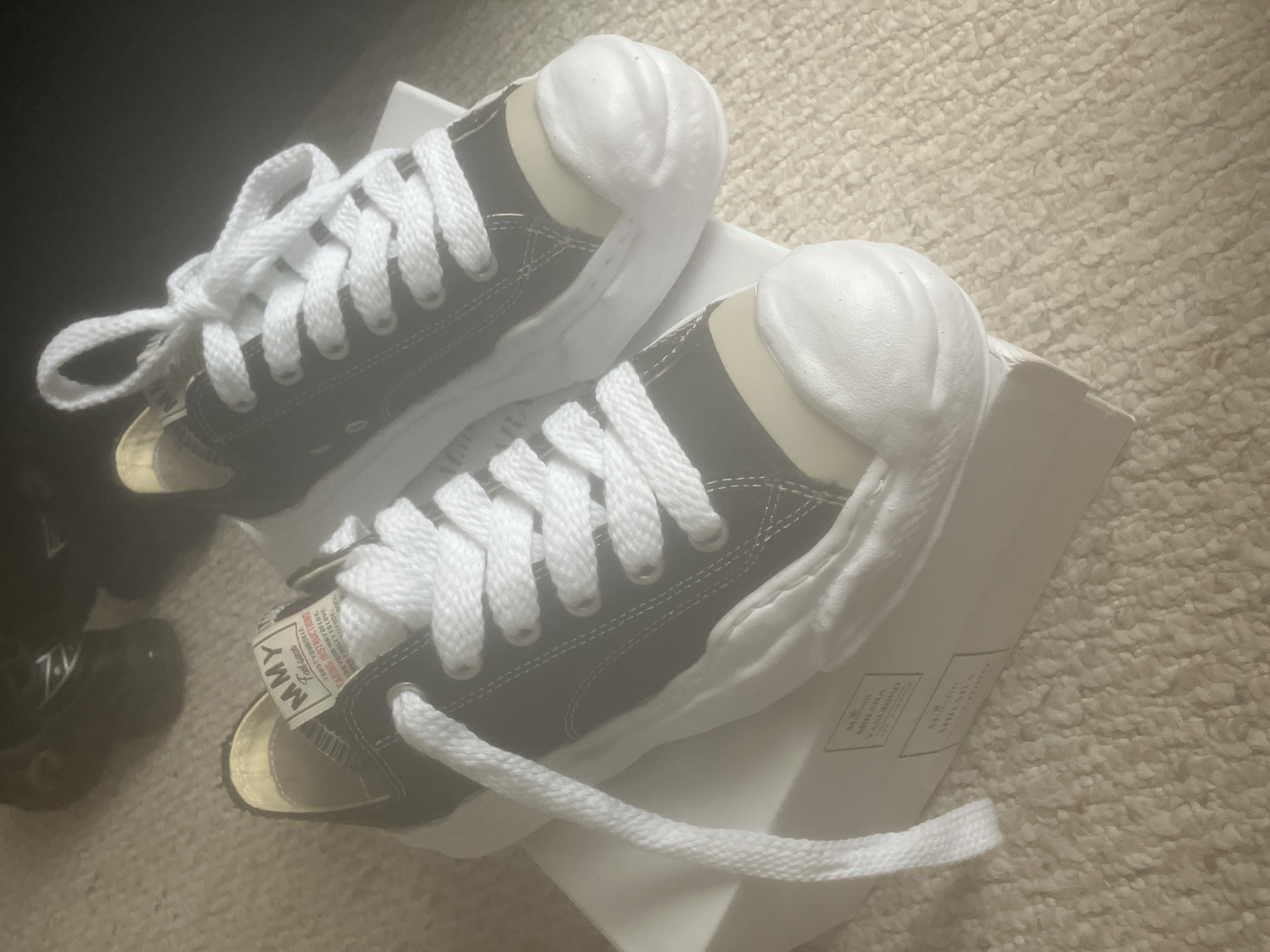 Mihara Yasuhiro Hank OG Sole Canvas Low Black And White NO.777 review 0