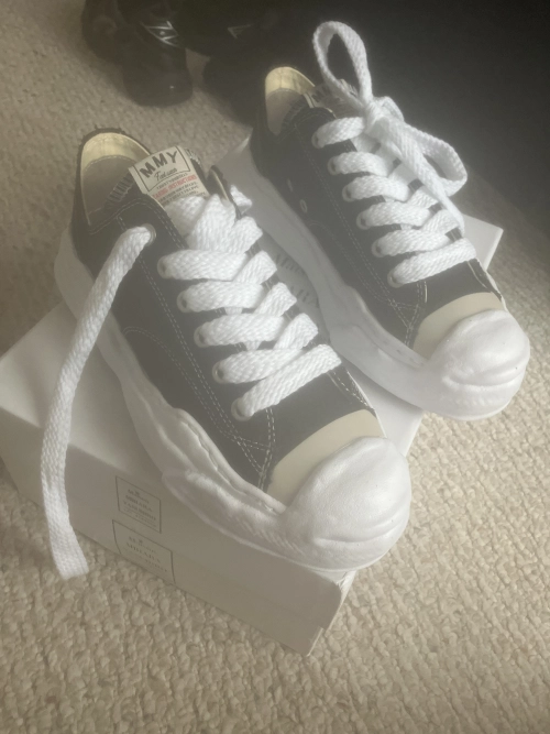 Mihara Yasuhiro Hank OG Sole Canvas Low Black And White NO.777 review 