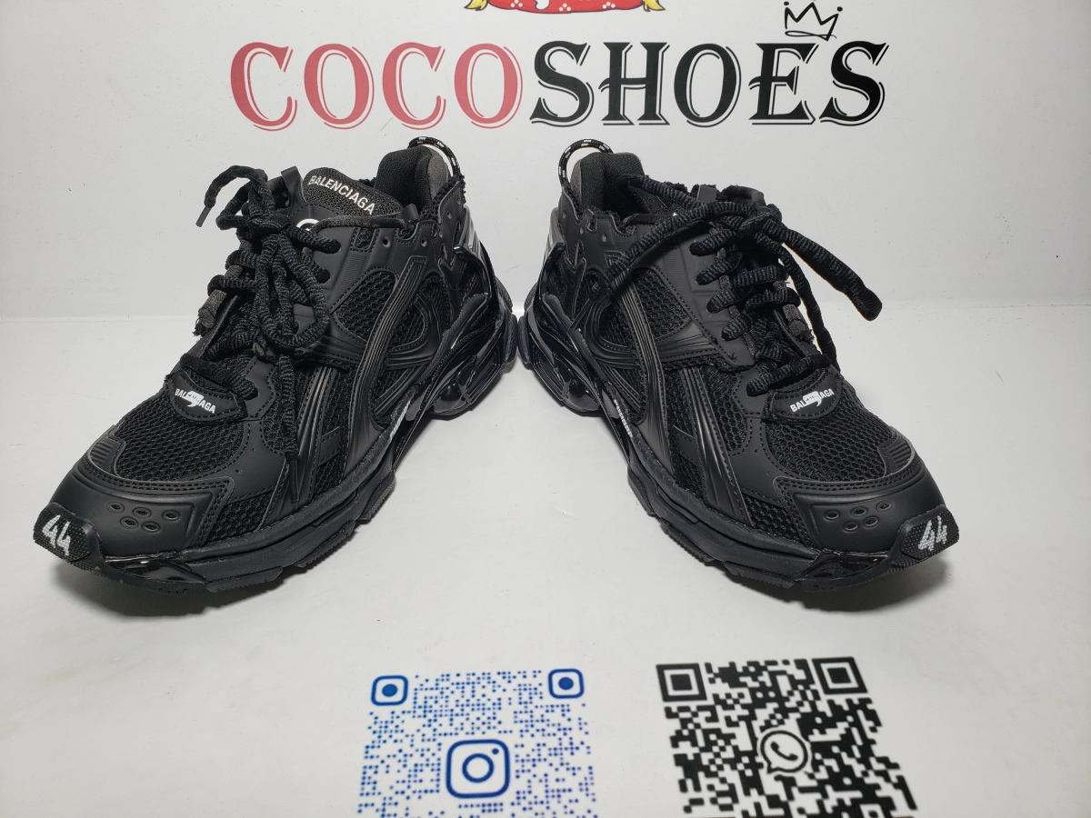 COCOSHOES QC | Balenciaga Runner All Black 772774 W3RBT 1000