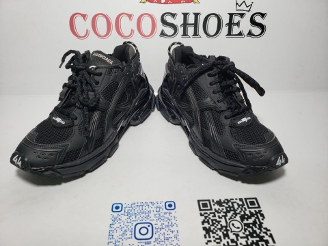 COCOSHOES QC | Balenciaga Runner All Black 772774 W3RBT 1000