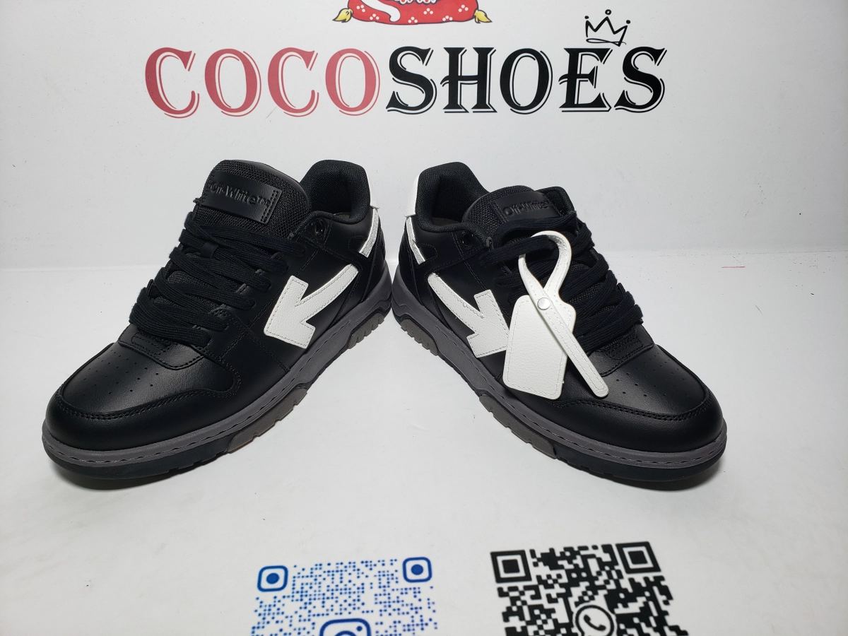 COCOSHOES QC | Off-White Out Of Office Black White OMIA189R21LEA0011001
