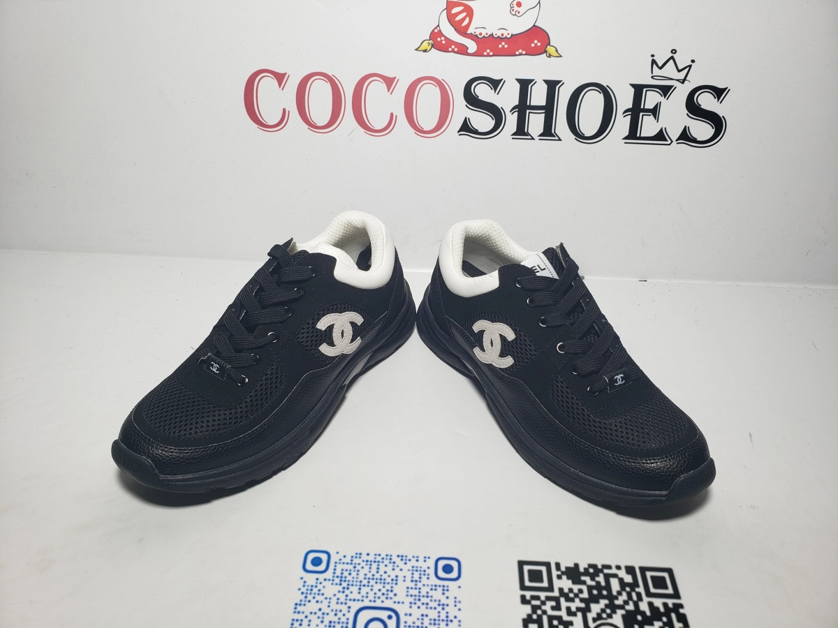 COCOSHOES QC | Chanel Low Top Trainer Black White G38299 Y55720 K3845