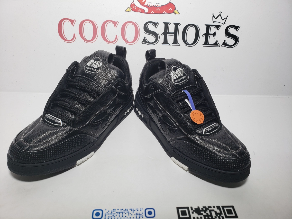 COCOSHOES QC | Louis Vuitton LV Skate Sneaker Black 1ABZ5D