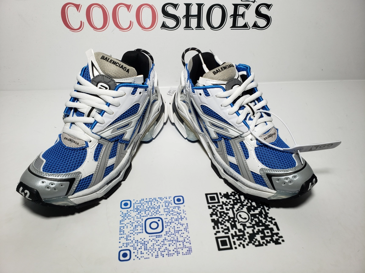 COCOSHOES QC | Balenciaga Runner Blue Grey 677403W3RB34912
