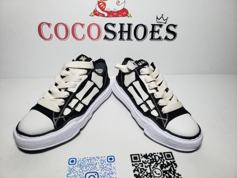 COCOSHOES QC | Mihara Yasuhiro x Amiri MMY Bones Skel-Top Low Black AMFOSR1076-001
