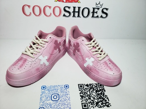 COCOSHOES QC | Pink Chrome Hearts Air Force 1