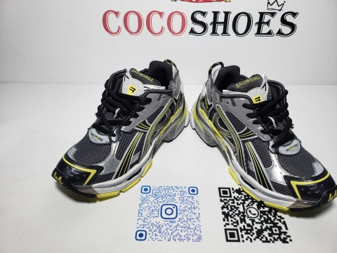 COCOSHOES QC | Balenciaga Runner Sneaker Grey Black Yellow 772767 W3RMU 1279
