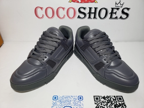 COCOSHOES QC | Louis Vuitton Trainer Triple Grey 1AC5CR