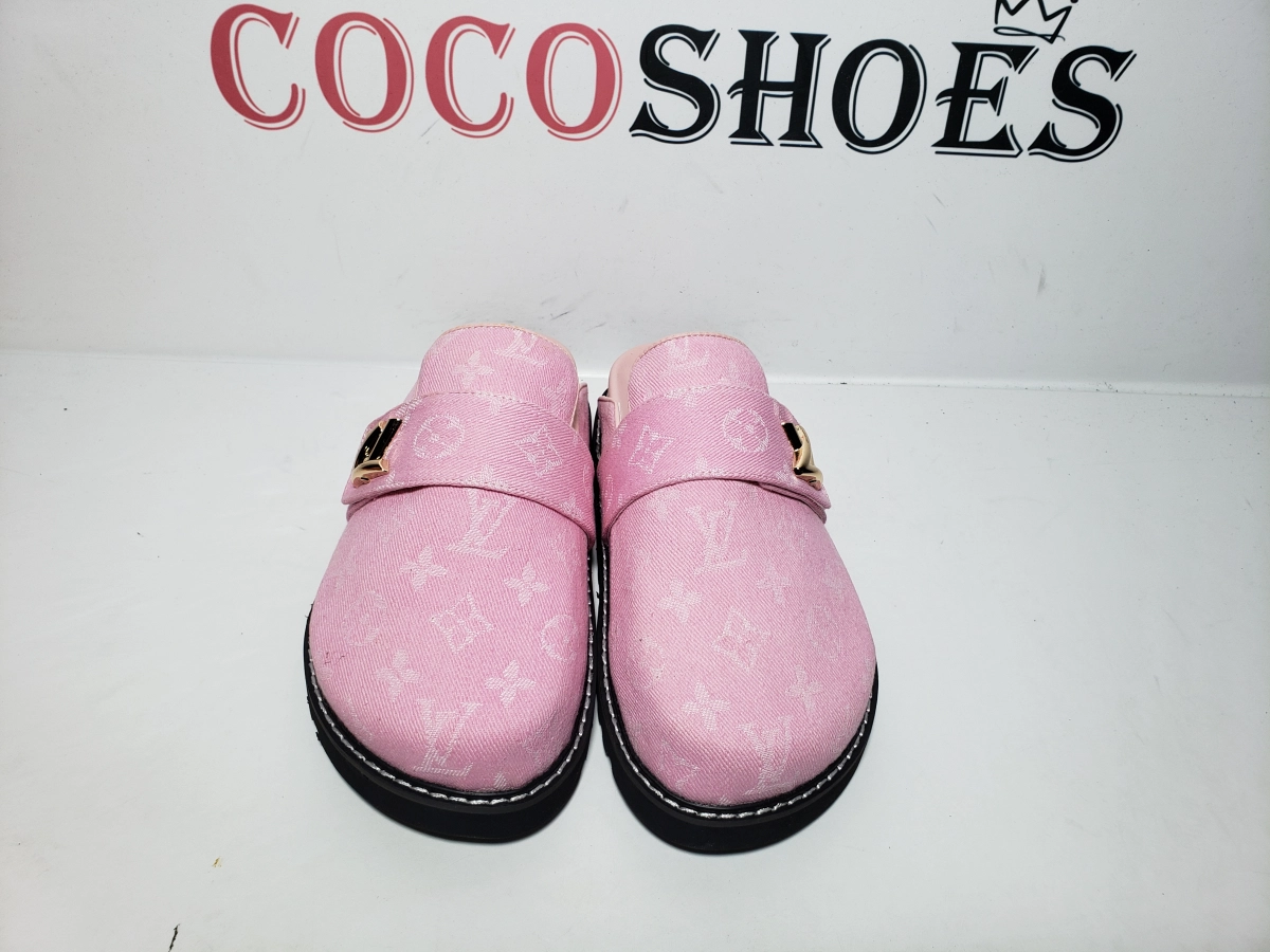 COCOSHOES QC | Louis Vuitton LV Cosy Comfort Mule Pink 1AGVOB