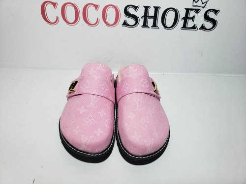 COCOSHOES QC | Louis Vuitton LV Cosy Comfort Mule Pink 1AGVOB
