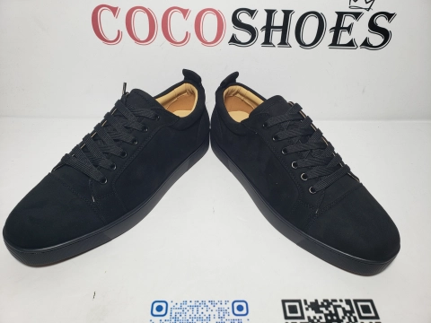 COCOSHOES QC |  Christian Louboutin Louis Junior Suede Trainers Black