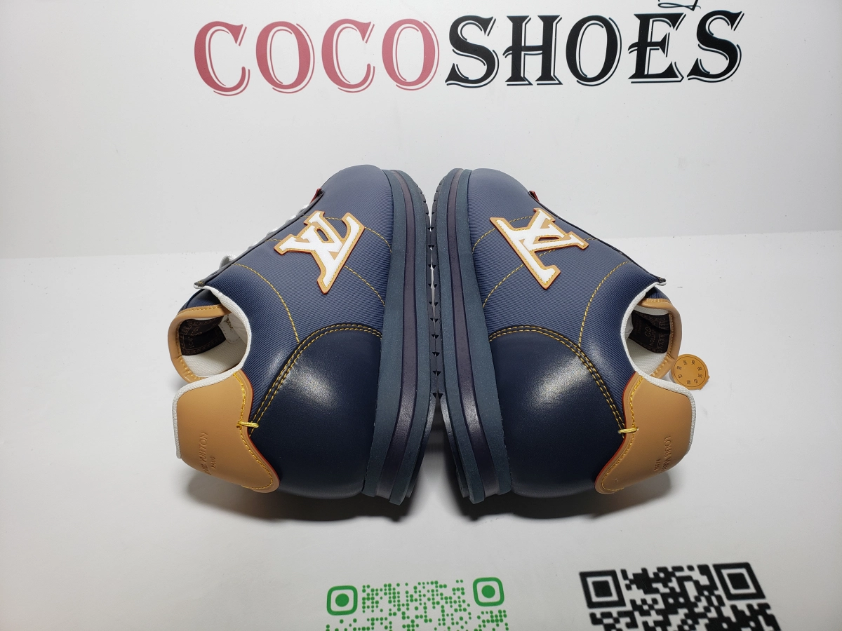 COCOSHOES QC |  LV BUTTERSOFT Sneaker Lambskin/Plain Calf x Nigo Navy Blue