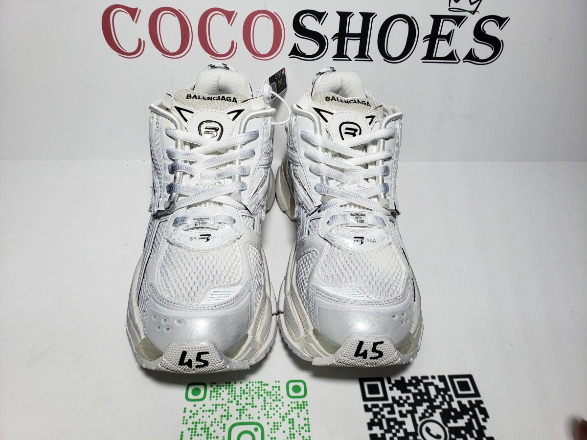 COCOSHOES QC |  Balenciaga Runner White 656065W3RA19000