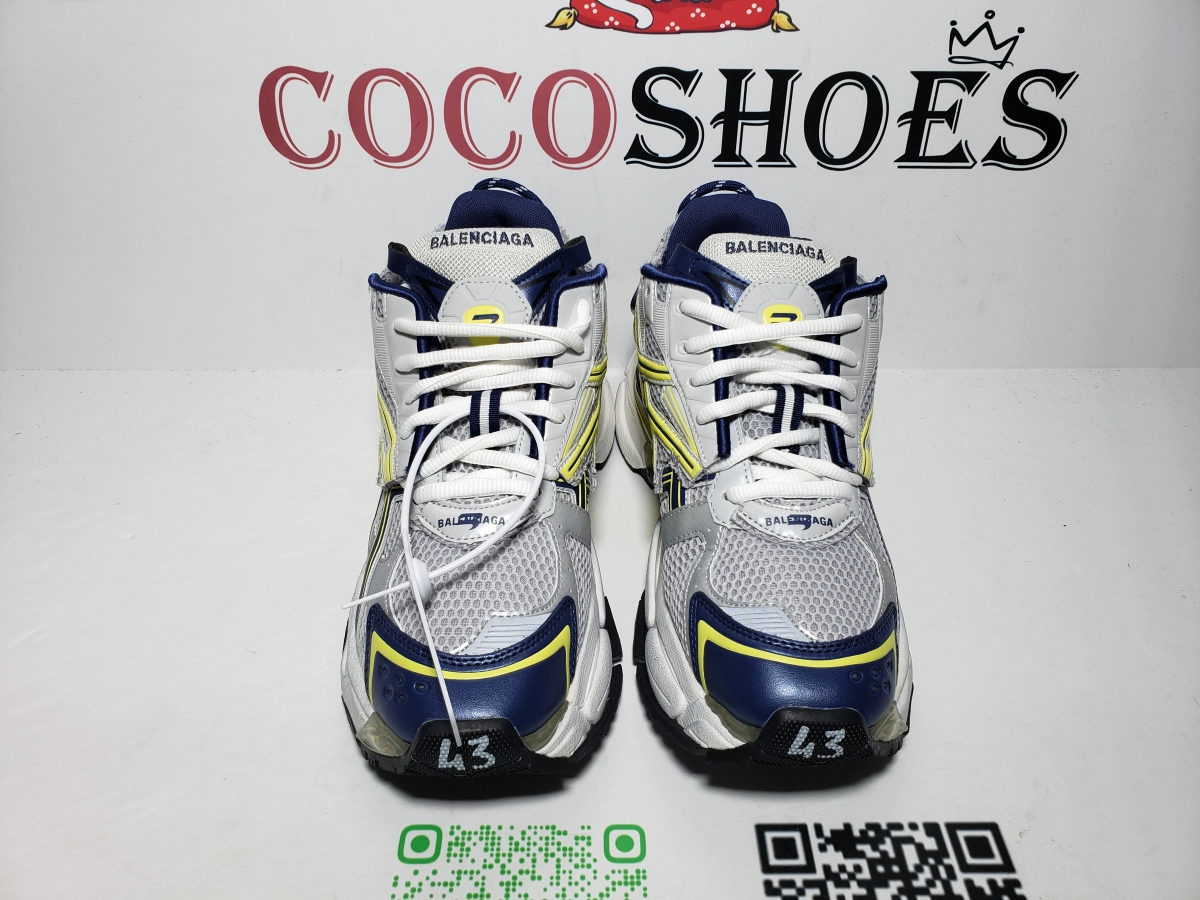 COCOSHOES QC | Balenciaga Runner White Yellow Blue 677403 W2RN1 0080