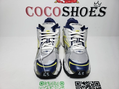 COCOSHOES QC | Balenciaga Runner White Yellow Blue 677403 W2RN1 0080