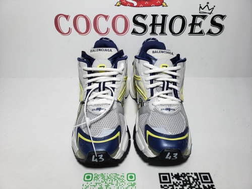 COCOSHOES QC | Balenciaga Runner White Yellow Blue 677403 W2RN1 0080