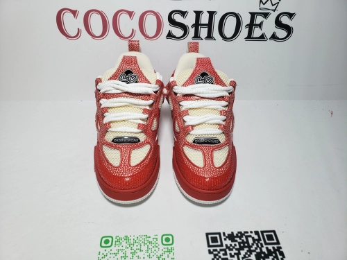 COCOSHOES QC | Louis Vuitton LV Skate Sneaker Knitted Collar Red 1AHSVL