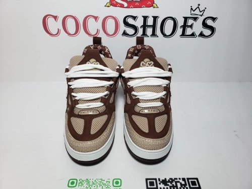 COCOSHOES QC | Louis Vuitton LV Skate Sneaker White Brown
