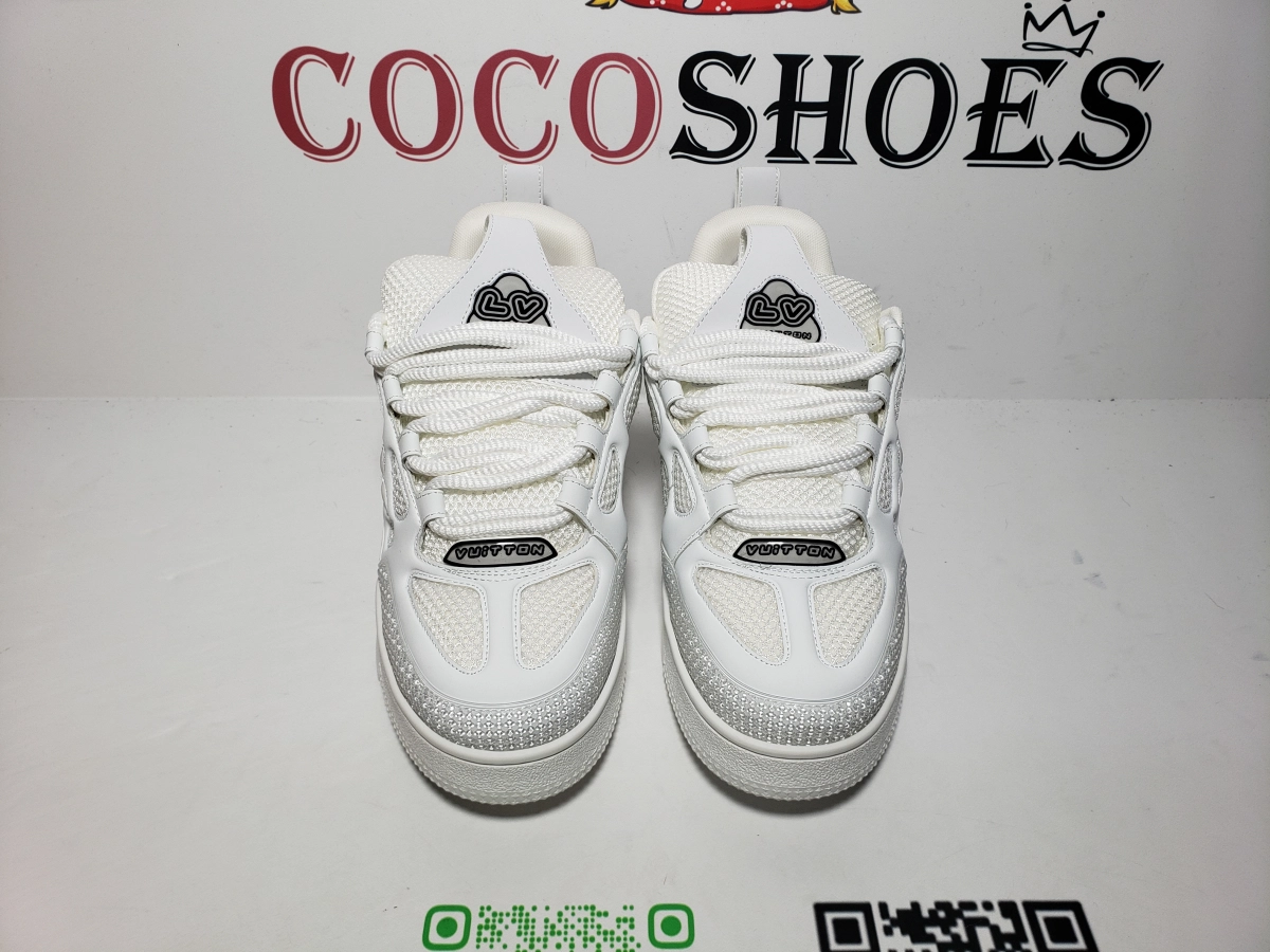 COCOSHOES QC | Louis Vuitton LV Skate Sneaker Pure White