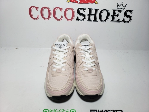 COCOSHOES QC | Chanel Fabric Laminated Low Top Sneakers Pink G45077 B16748 NY270
