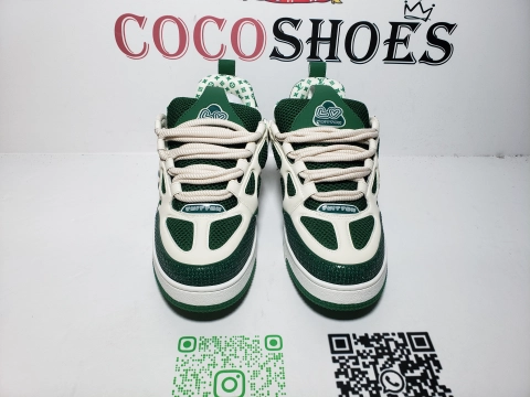 COCOSHOES QC | Louis Vuitton LV Skate Sneaker Green White 1AC520