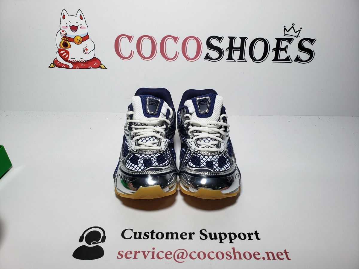 COCOSHOES QC | Bottega Veneta Orbit Deep Blue Silver 741357V2X404152