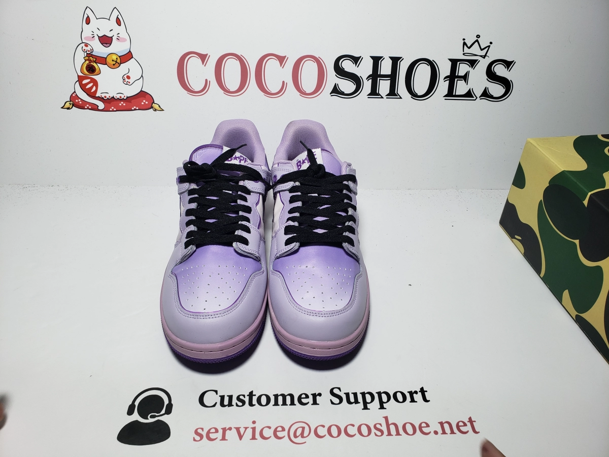 COCOSHOES QC | A Bathing Ape Bape SK8 Sta Gradient Purple