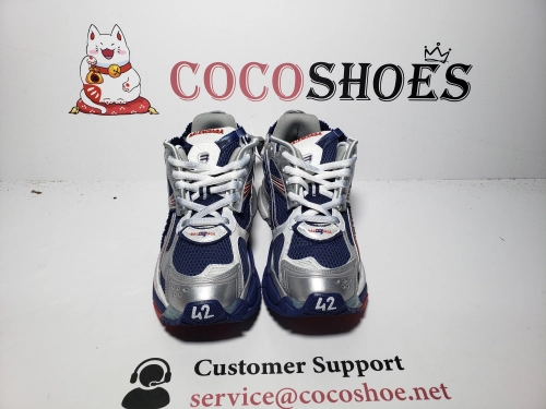 COCOSHOES QC | Balenciaga Runner Gradient Sneaker in Navy/Red/Grey 772774WRUNG4610
